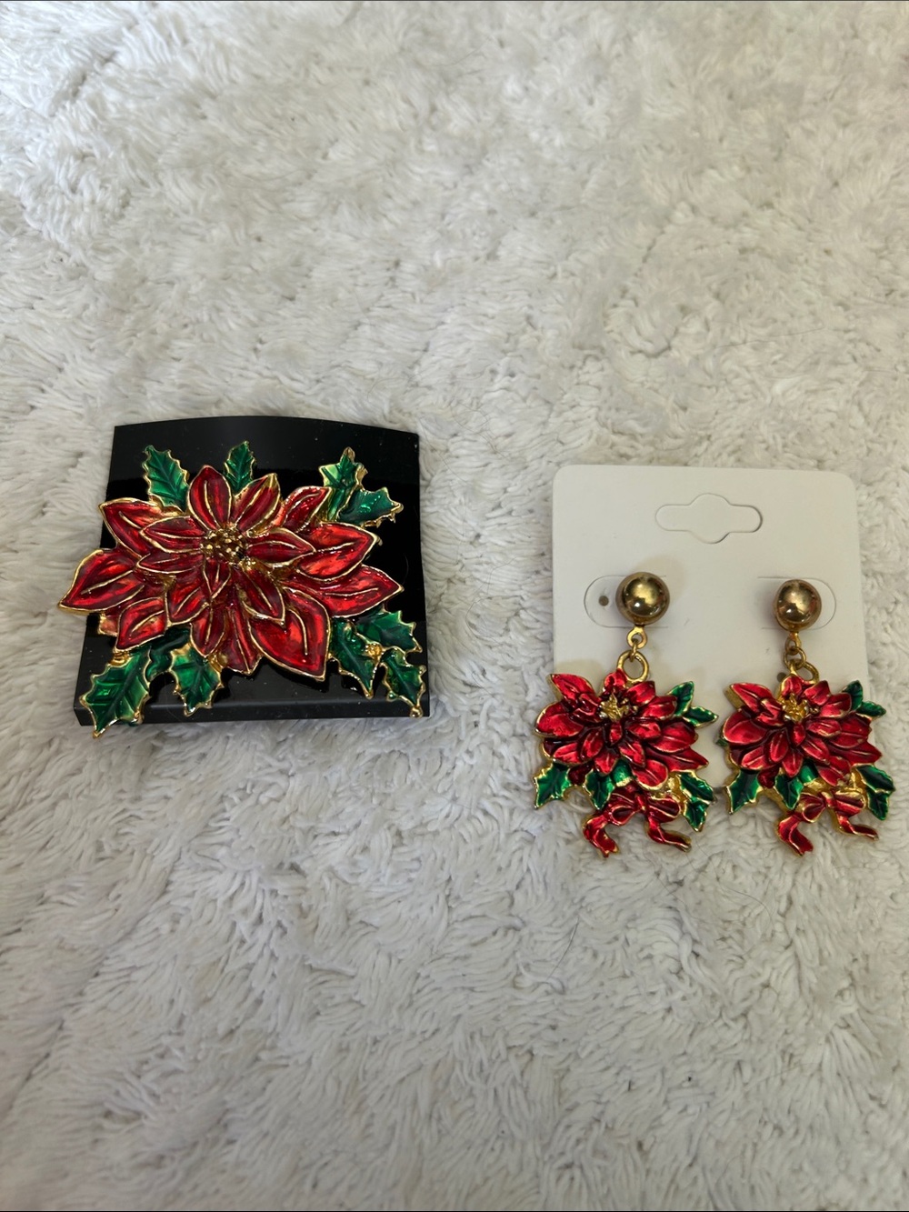 Christmas Poinsettia Set.